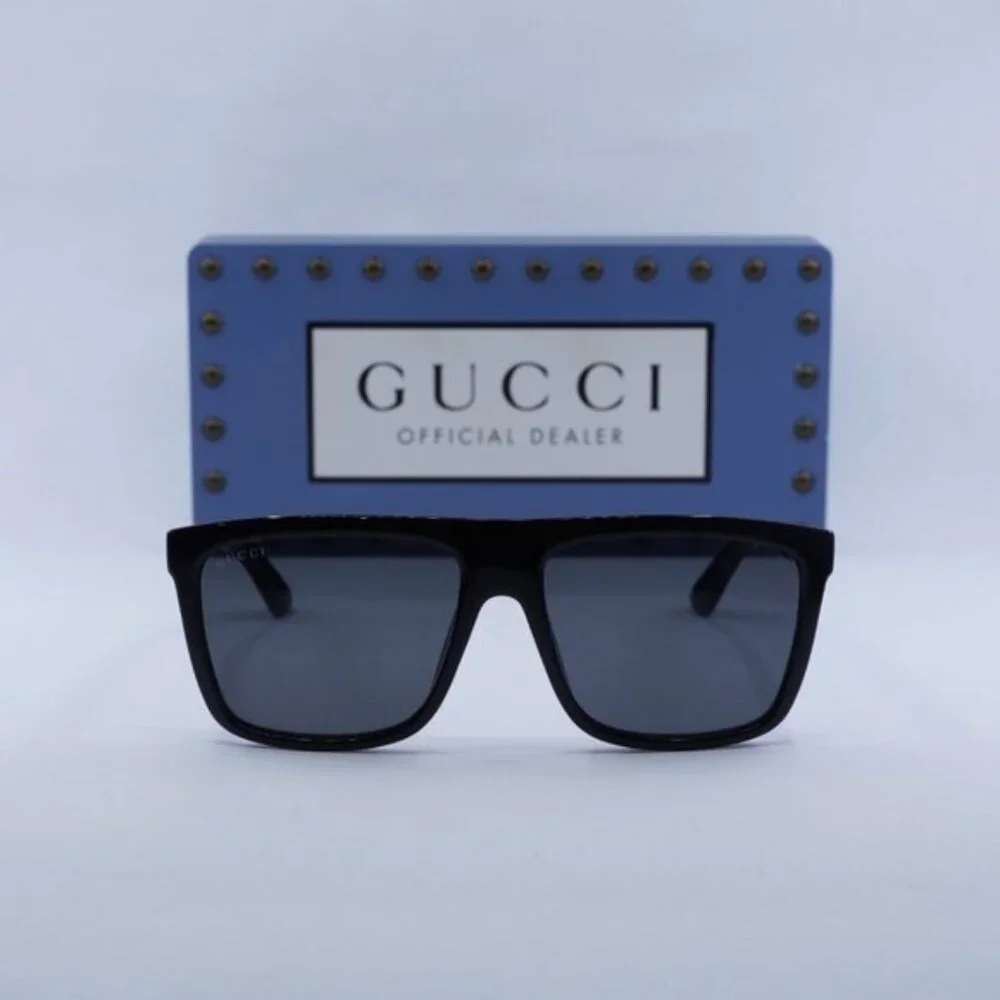 Gucci GG0748S 001 Square Sunglasses - Black